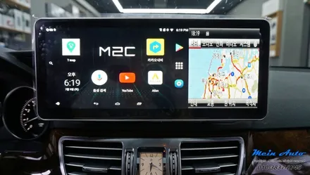 2014년 벤츠 E클래스(W212) E300 12.3인치 국산 모니터와 안드로이드 셋탑 M2C-200A / 경남 창원