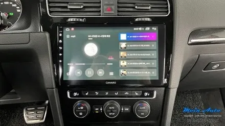 폭스바겐 골프 MK7 10인치 안드로이드 올인원 카나로 X PLUS, 국산 후방카메라 설치