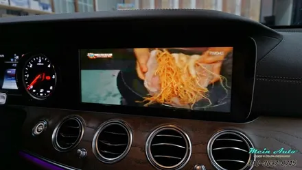 벤츠 E클래스(W213) 아틀란 3D 터치 네비게이션 매립  / 경남 창원 마산 수입차 벤츠 터치 네비게이션 장착 전문 / 경남 창원