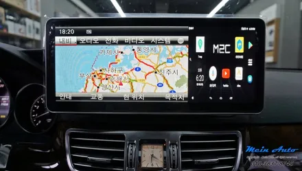 2014년 벤츠 E클래스(W212) E300 12.3인치 국산 모니터와 안드로이드 셋탑 M2C-200A / 경남 창원