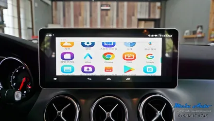 2018 벤츠 X156 GLA220 국산 12.3인치 모니터, 안드로이드 네비게이션 M2C-200A 셋탑 / 경남 창원