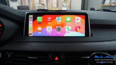 BMW X5(F15) 티맵, 카카오 내비, 네이버 지도 사용을 위한 애플 카플레이 & 안드로이드 오토 설치, 센터 스피커 교체