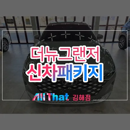 더뉴그랜저 녹턴 그레이에 김해 신차패키지 시공하기 / 김해시 삼정동
