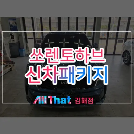 쏘렌토 하이브리드 미네랄블루 신차패키지 시공 / 김해시 삼정동