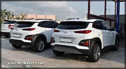 소형 SUV 코나는 부산김해 브이쿨 썬팅 오토마트에서! / 김해시 삼정동