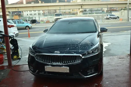 김해오토마트 올 뉴 K7 브이쿨썬팅K28+K14 아이나비 블랙박스 QXD950뷰 PPF 생활보로 패키지 유리막코팅 JAPAN 정품 브릴라 시공기 / 김해시 삼정동