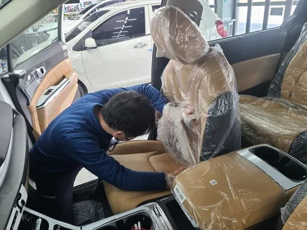 양산 카니발 신차패키지, 하이리무진에 열차단 필름. / 김해시 삼정동