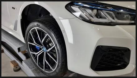 【케렌시아카 자동차튜닝샵】BMW 휠보레19인치 블루장착/문콕방지용품/강남/송파/문정/외형복원/광택복원/순정옵션~ / 서울 송파