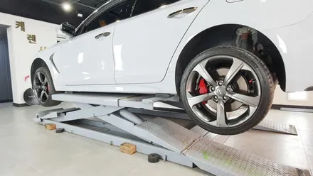 제네시스 G70 휠프로텍터 휠보레 19인치 블랙컬러 장착~휠스크래치/휠기스방지/휠가드/휠보호/휠튜닝/휠복원/휠도색대체~강남/송파/강동/하남 휠보레전문장착점/용품~케렌시아CAR! / 서울 송파