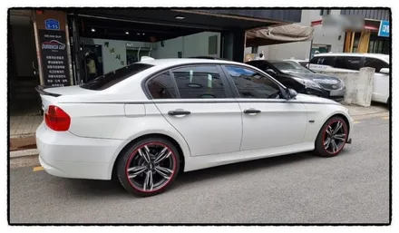 ●BMW 수입차 휠프로텍터 휠보레/18인치 레드장착/휠긁힘/휠가드/휠보호/휠도색대체/휠튜닝/강남/송파/강동/하남/오금/거여/문정/성남/가락/잠실~자동차튜닝샵*케렌시아카! / 서울 송파
