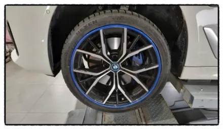 【케렌시아카 자동차튜닝샵】BMW5시리즈 휠튜닝/휠보레 19인치 블루장착/휠보레전문장착점/휠스크래치방지/휠복원대체/휠도색대체/강남/송파/문정/하남/강동/위례/감일/개롱/방이~ / 서울 송파구