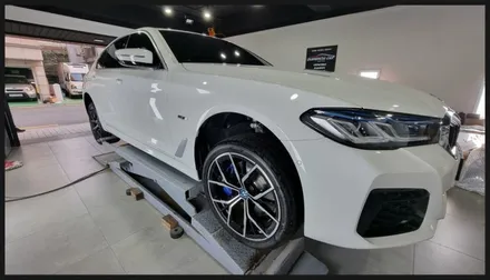 【케렌시아카 자동차튜닝샵】BMW 휠보레19인치 블루장착/문콕방지용품/강남/송파/문정/외형복원/광택복원/순정옵션~ / 서울 송파