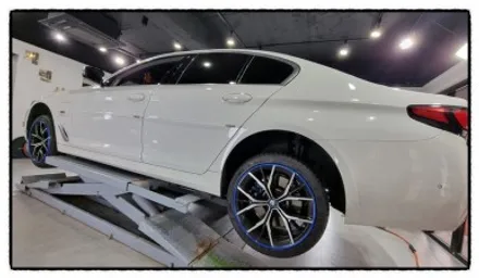 【케렌시아카 자동차튜닝샵】BMW5시리즈 휠튜닝/휠보레 19인치 블루장착/휠보레전문장착점/휠스크래치방지/휠복원대체/휠도색대체/강남/송파/문정/하남/강동/위례/감일/개롱/방이~ / 서울 송파구
