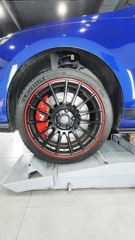 i30 PD 터보 휠프로텍터 휠보레 시공~휠스크래치방지/휠기스방지/휠복원대체/휠튜닝/휠보호~강남/송파/강동/하남 휠보레장착점/자동차튜닝/용품/자동차튜닝샵~케렌시아CAR! / 서울 송파