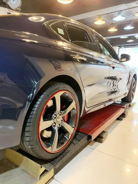 제네시스 G70! 휠프로텍터 휠보레 장착! 휠보호/휠기스방지/휠스크래치/휠튜닝/휠가드/휠복원/휠도색대체~강남/송파/강동/하남 자동차튜닝/용품/휠보레전문장착점~케렌시아CAR! / 서울 송파