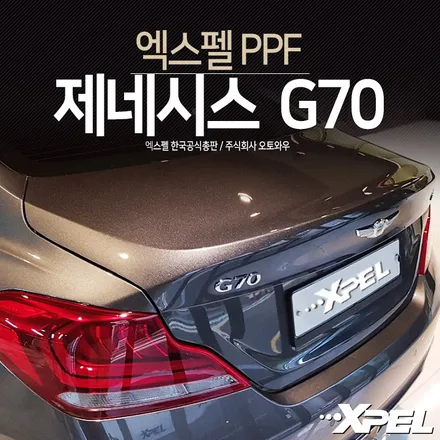 제네시스 G70 PPF시공. 컴퓨터재단 엑스펠 본사 오토와우 / 서초구 서초동