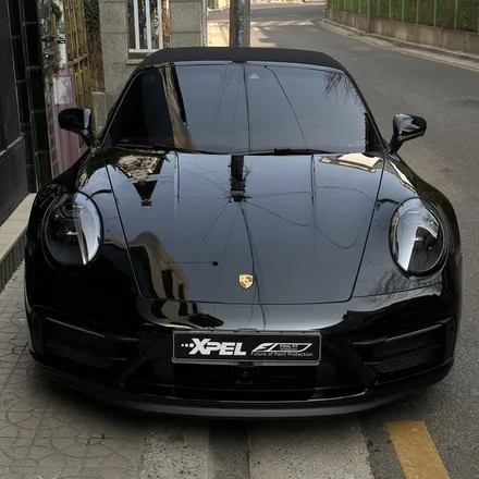 소프트탑까지 올 블랙 포르쉐 911 카레라4 GTS 카브리올레 PPF, 당연 엑스펠로 / 서초구 서초동