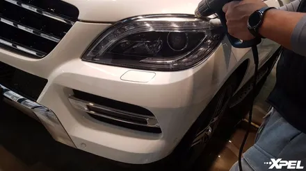 벤츠ML350 PPF시공 - 미국 엑스펠 얼티메이트 최고급 필름으로 스톤칩 보호하기. 엑스펠본사 오토와우 / 서초구 서초동
