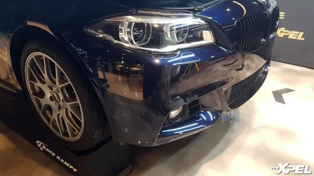 BMW 5시리즈 범퍼 사고 스크래치. 엑스펠 PPF 도장면을 완벽하게 보호했어요 / 서초구 서초동