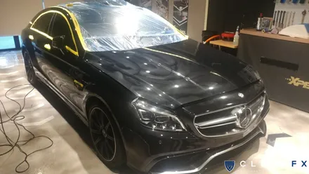 벤츠CLS63amg 접촉사고에 견디는 PPF. 엑스펠 본사 오토와우 / 서초구 서초동