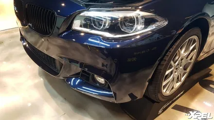 BMW 5시리즈 범퍼 사고 스크래치. 엑스펠 PPF 도장면을 완벽하게 보호했어요 / 서초구 서초동
