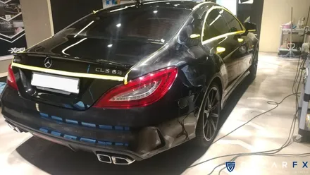 벤츠CLS63amg 접촉사고에 견디는 PPF. 엑스펠 본사 오토와우 / 서초구 서초동