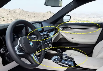 BMW5시리즈 실내 PPF 시공으로 스크래치방지하기 -  엑스펠 본사 오토와우 / 서초구 서초동