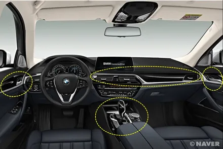 BMW5시리즈 실내PPF. 하이그로시 스크래치 방지하기. 엑스펠 얼티메이트플러스 / 서초구 서초동