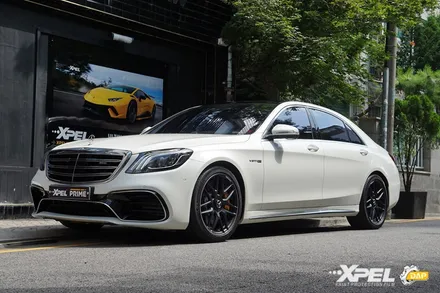 스톤칩 방지를 위한 벤츠 S63 AMG PPF 칼기스 걱정 없는 정교한 파이널핏까지 더해 엑스펠 강남본점에서 완성 / 서울 서초, 강남, 양재