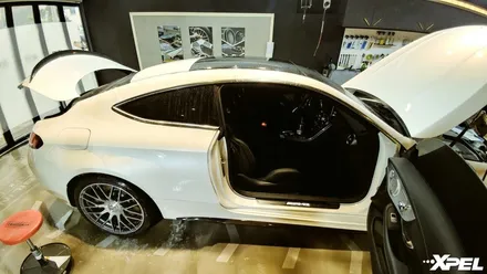 벤츠 C63amg PPF전체시공. 최고의 퀄리티를 자랑하는 엑스펠 본사 오토와우 / 서초구 서초동