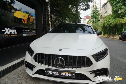 벤츠 CLS PPF 무광의 매력 엑스펠 스텔스와 헤드라이트 용 스모크 필름 시공 / 서울 서초, 강남, 양재