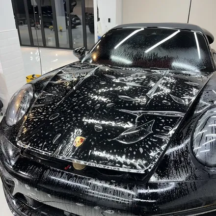 소프트탑까지 올 블랙 포르쉐 911 카레라4 GTS 카브리올레 PPF, 당연 엑스펠로 / 서초구 서초동