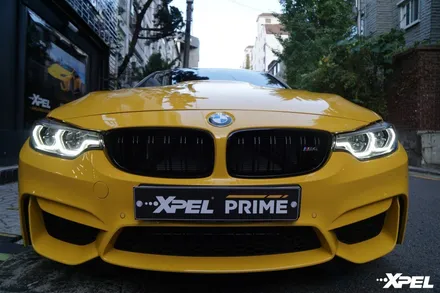 PPF의 목적은 차량 보호로 엑스펠처럼 두꺼운 PPF 를 써야 BMW M4처럼 고급 차량은 완벽히 보호받습니다 / 서울 서초, 강남, 양재