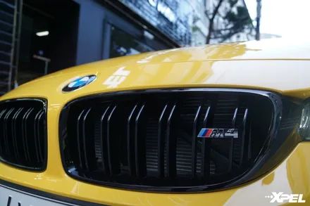 PPF의 목적은 차량 보호로 엑스펠처럼 두꺼운 PPF 를 써야 BMW M4처럼 고급 차량은 완벽히 보호받습니다 / 서울 서초, 강남, 양재