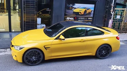 PPF의 목적은 차량 보호로 엑스펠처럼 두꺼운 PPF 를 써야 BMW M4처럼 고급 차량은 완벽히 보호받습니다 / 서울 서초, 강남, 양재