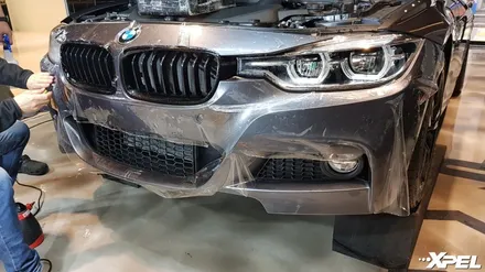 BMW330i 스톤칩 완벽보호 완료. 엑스펠PPF + 클리어플렉스 전면유리보호필름. 서초 오토와우 / 서초구 서초동
