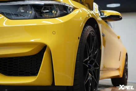 PPF의 목적은 차량 보호로 엑스펠처럼 두꺼운 PPF 를 써야 BMW M4처럼 고급 차량은 완벽히 보호받습니다 / 서울 서초, 강남, 양재