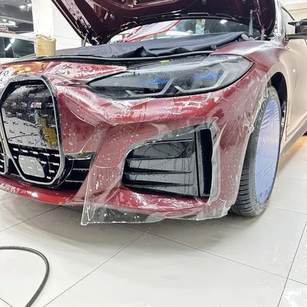 BMW i4 M50 Pro 어벤츄린 레드, 엑스펠 스텔스 PPF 로 무광 변신 / 서초구 서초동