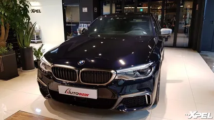 BMW M550d 스톤칩 스트레스에서 해방되기. 엑스펠 PPF 5시리즈 컴퓨터재단 시공 전문 오토와우 / 서초구 서초동