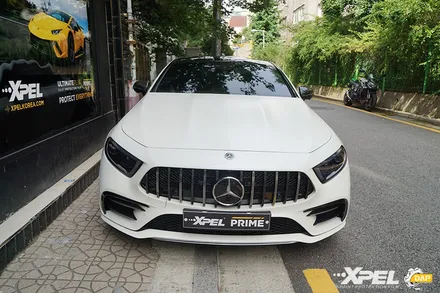벤츠 CLS PPF 무광의 매력 엑스펠 스텔스와 헤드라이트 용 스모크 필름 시공 / 서울 서초, 강남, 양재