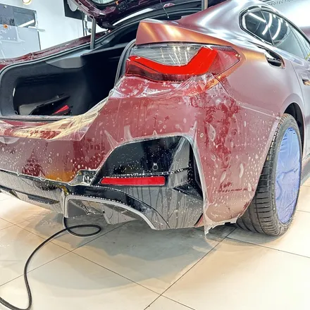 BMW i4 M50 Pro 어벤츄린 레드, 엑스펠 스텔스 PPF 로 무광 변신 / 서초구 서초동
