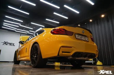 PPF의 목적은 차량 보호로 엑스펠처럼 두꺼운 PPF 를 써야 BMW M4처럼 고급 차량은 완벽히 보호받습니다 / 서울 서초, 강남, 양재