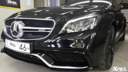 벤츠 CLS 63 amg 스톤칩 방지하는방법 - 엑스펠 PPF + 클리어플렉스 전면유리보호필름 / 서초구 서초동