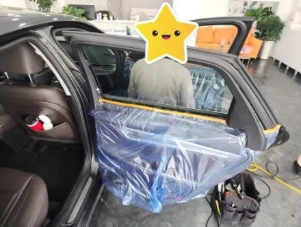 부산 수영 현대자동차 그랜저IG 글라스 틴트 선셋 반사 필름 전체 재시공