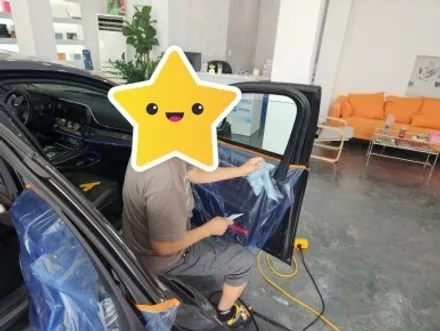 부산 수영 현대자동차 그랜저IG 글라스 틴트 선셋 반사 필름 전체 재시공