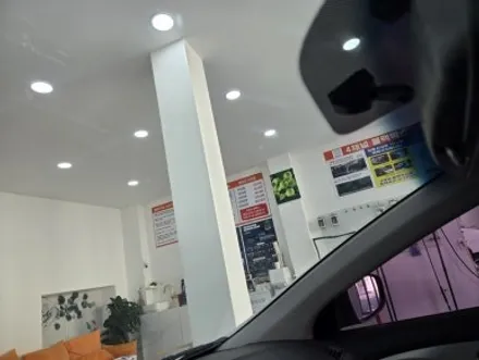 부산 망미동 아반떼 MD 후면 유리 열차단썬팅 재시공  후방카메라 블랙박스