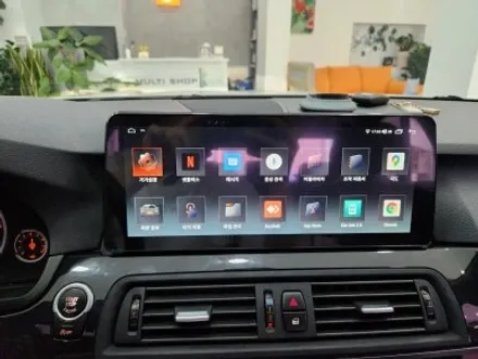 부산 BMW 520D 카나로 12.3인치 안드로이드 올인원 설치