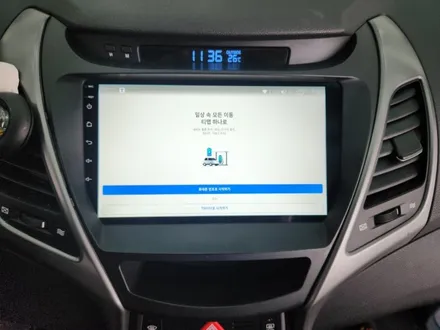 부산 센텀 해운대 현대자동차 아반떼 MD 안드로이드 올인원 설치 매립 & 전면 썬팅 재시공