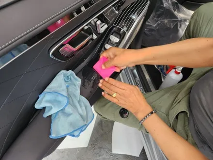 부산 벤츠 S580 실내 PPF, 실내 가죽 코팅 시공