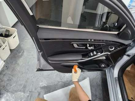 부산 벤츠 S580 실내 PPF, 실내 가죽 코팅 시공